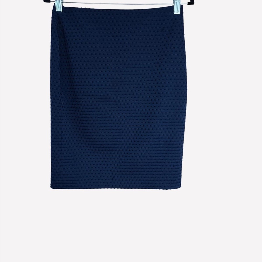 Navy blue BANANA REPUBLIC Pleated Midi Pencil Skirt size 2